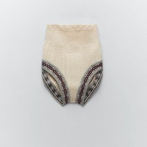 JACQUARD KNIT MINI SHORTS